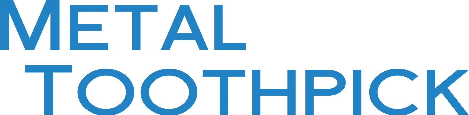 metal toothpick logo