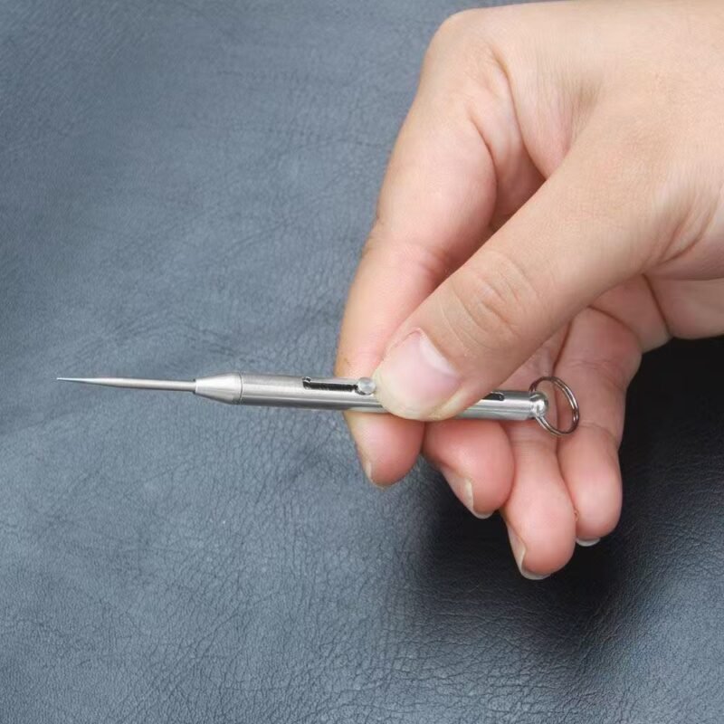 Retractable Metal Toothpick | Portable Titanium Reusable Toothpick