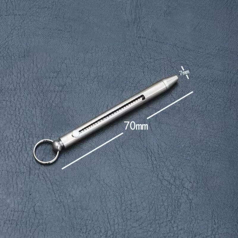 Retractable Metal Toothpick | Portable Titanium Reusable Toothpick