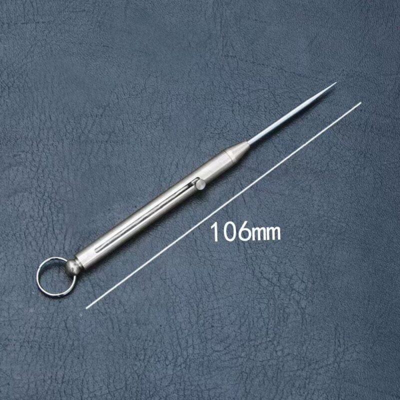 Retractable Metal Toothpick | Portable Titanium Reusable Toothpick
