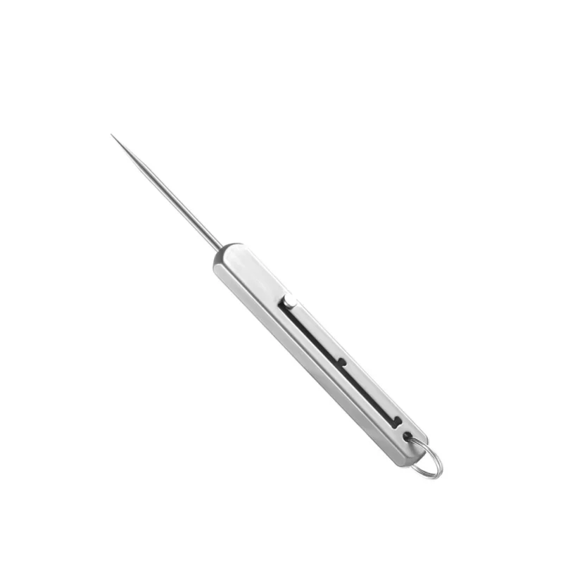 Retractable Metal Toothpick – Titanium Pen-Style & Flat Slim Design Portable Toothpick